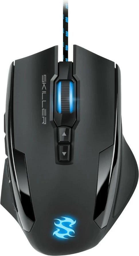 Maus gaming Sharkoon Skiller SGM1, 12 butona, me kabllo, i zi