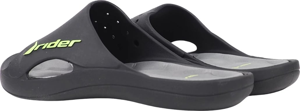 Flip-flopa për meshkuj Rider, zi-gri-gjelbër