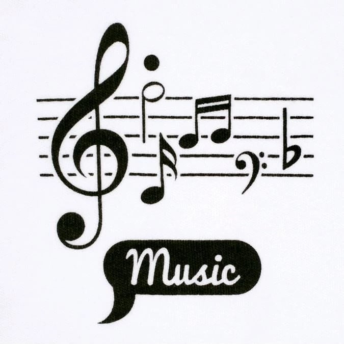 kombinezon bebe, New Baby, Music, 100% pambuk, madhësia 80 (9-12 muaj), i bardhë