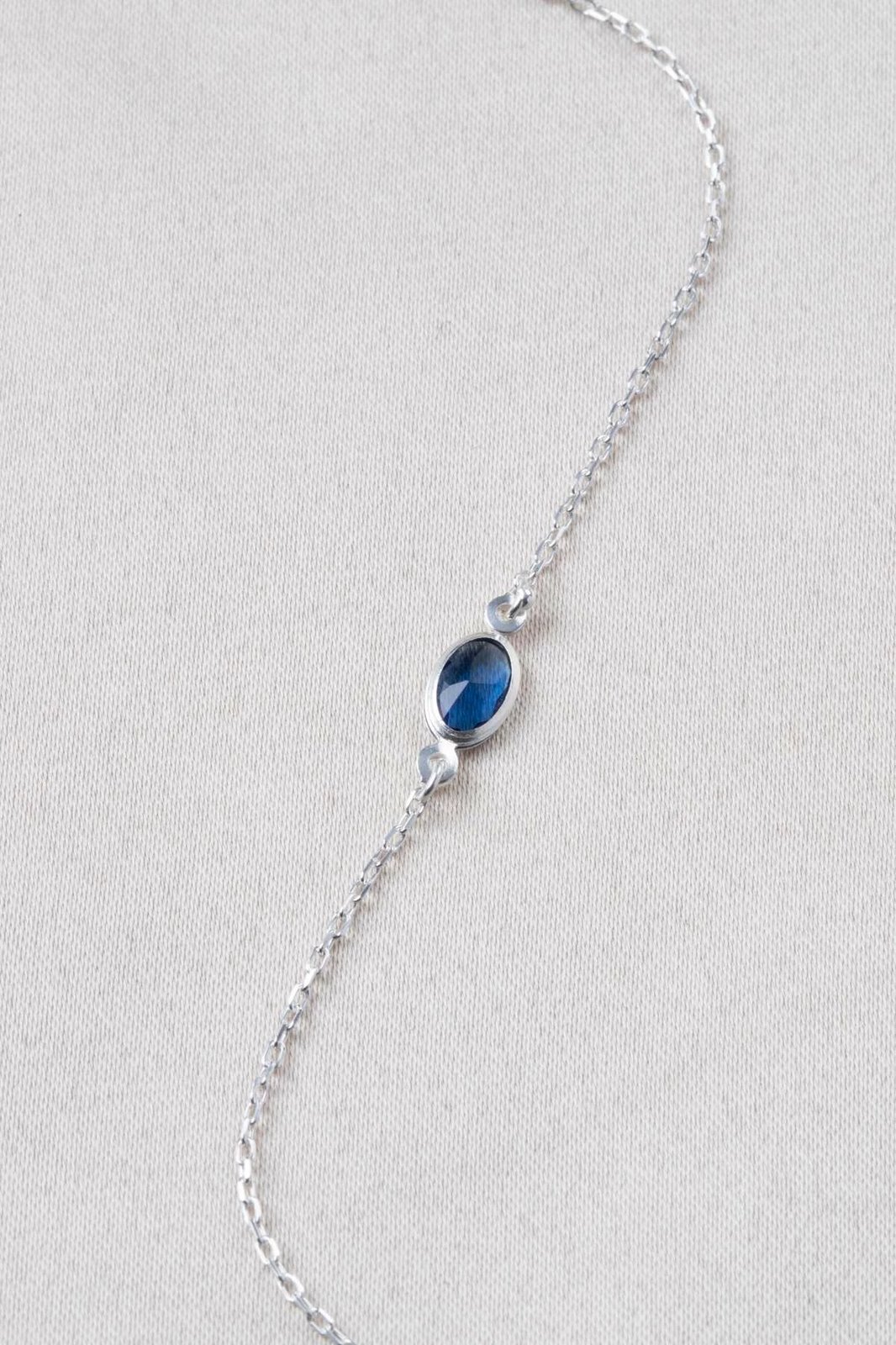 Byzylyk argjendi Jumeon, ngjyrë kaltër e errët, TFNY65227