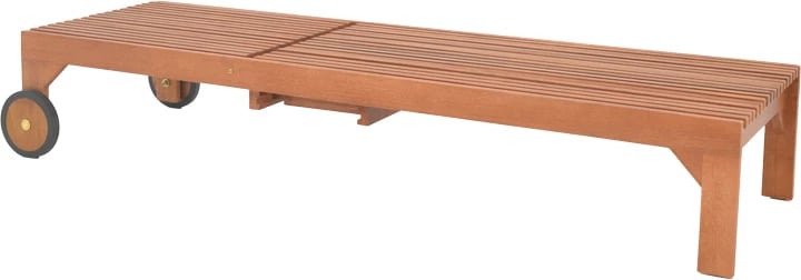 Shezlong Sunnie dru meranti, ngjyrë natyrale, 200x65x35cm