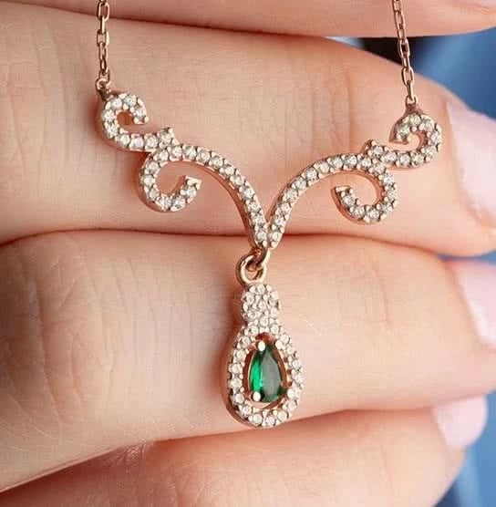 Varëse argjendi Jumeon, ngjyrë rozë e arit dhe e gjelbër, NRZ999738