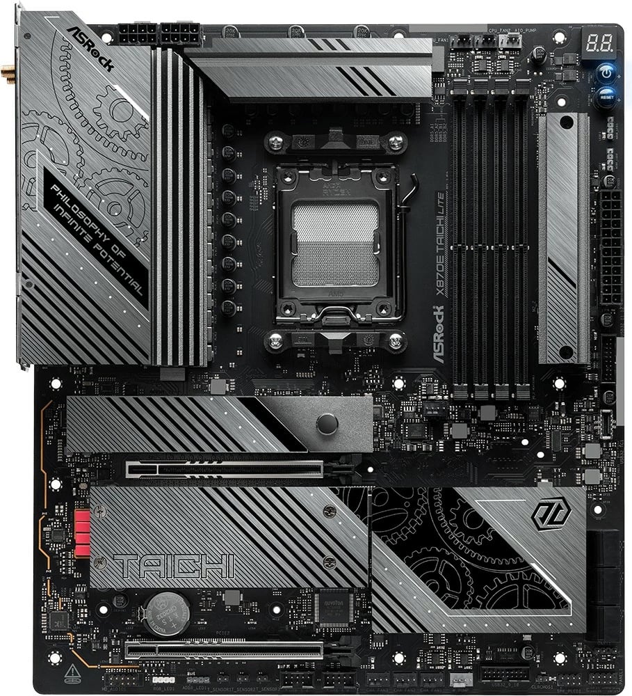 Pllakë amë ASRock X870E Taichi Lite, Socket AM5, 4x DDR5, E-ATX, e zezë
