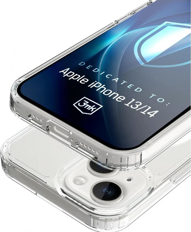 Mbështjellës 3MK Armor MagCase për iPhone 16e, MagSafe, Transparent