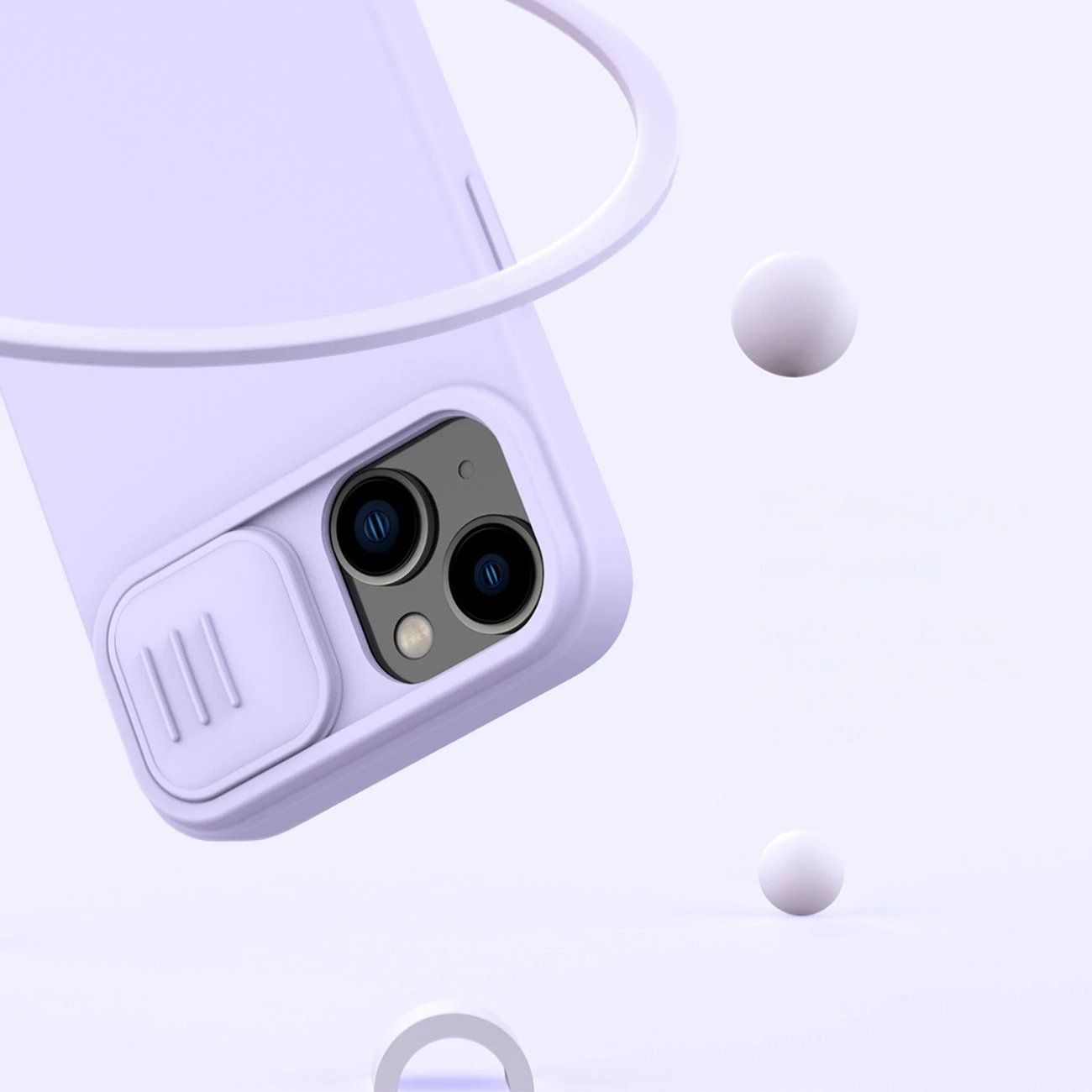 Mbështjellës Nillkin CamShield Silky Silicone për iPhone 14 Plus, MagSafe, me kapak kamere, Zi Mbështjellës Nillkin CamShield Silky Silicone për iPhone 14 Plus, MagSafe, me kapak kamere, Zi