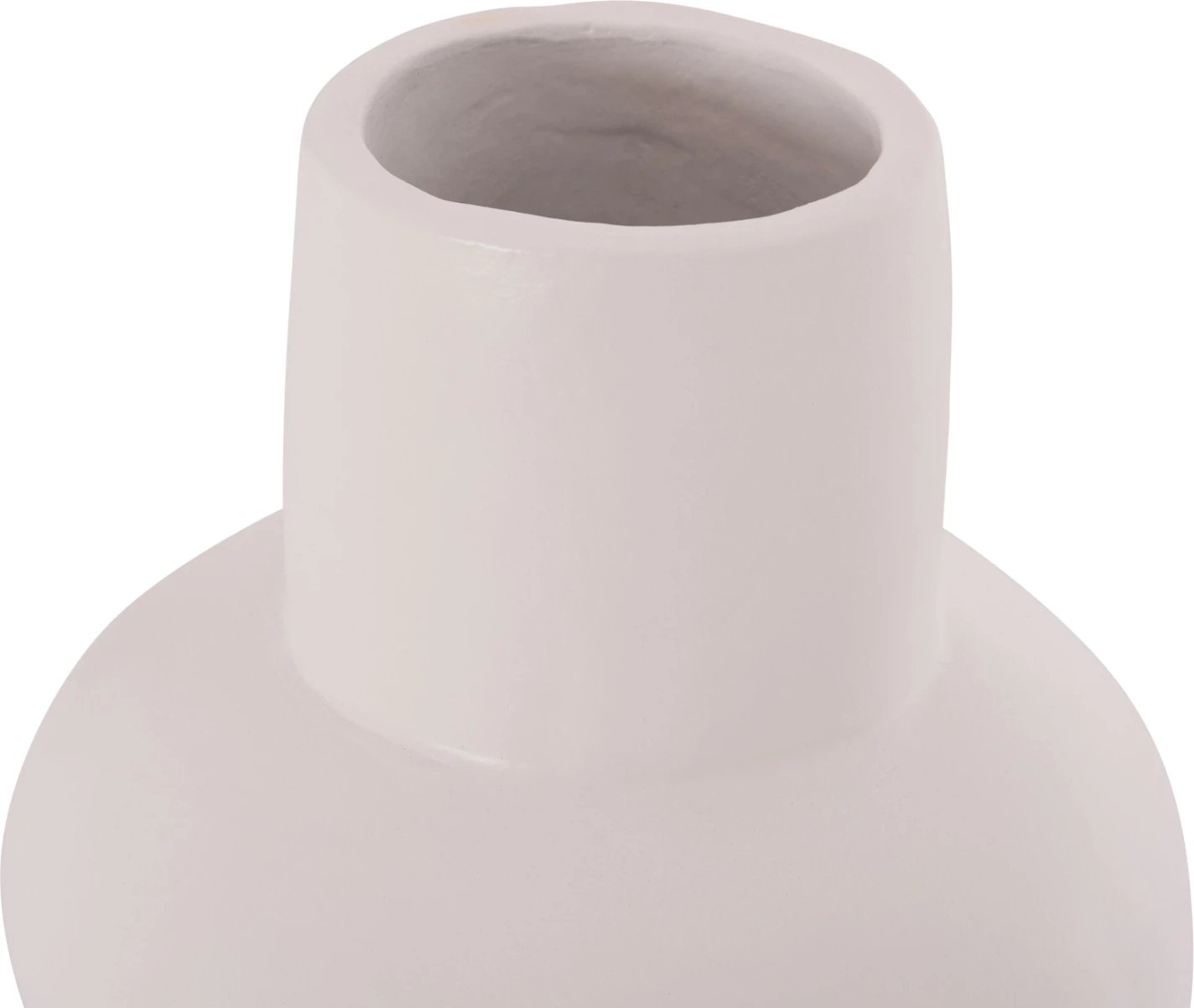 Vazo dekorative për tavolinë LEMA, terrakotë e bardhë, FH4664.02S, 22x22cm