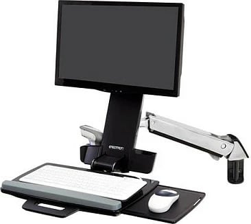 Krah monitori Ergotron Sit-Stand Combo Arm, Sonstige, për tastierë dhe maus, i zi