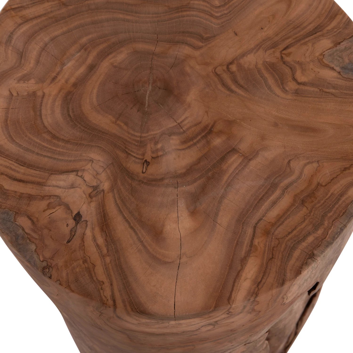 Tavolinë ndihmëse/ulëse TRONCO, dru tik, ngjyrë natyrale, FH9374.21, 30x45cm