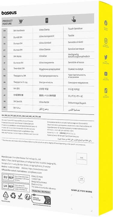 Xham i temperuar Baseus Diamond për Samsung A03S