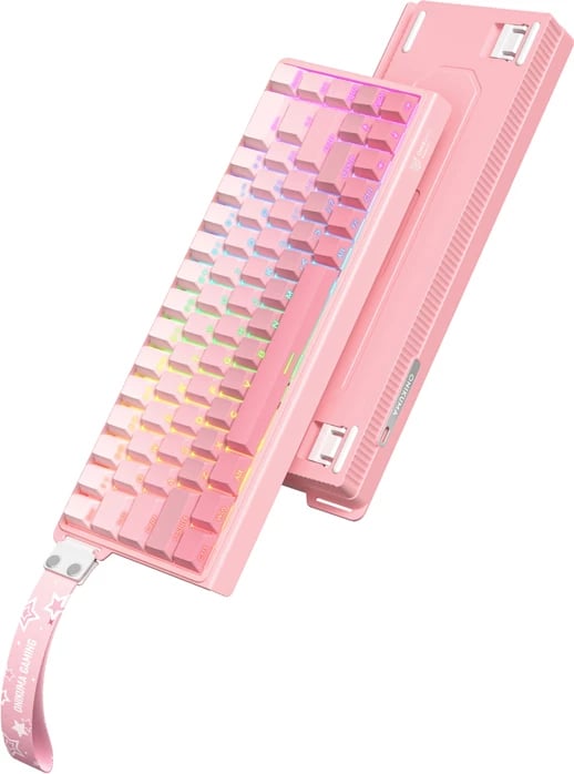 Tastierë mekanike me kabllo, ONIKUMA G69, RGB, rozë