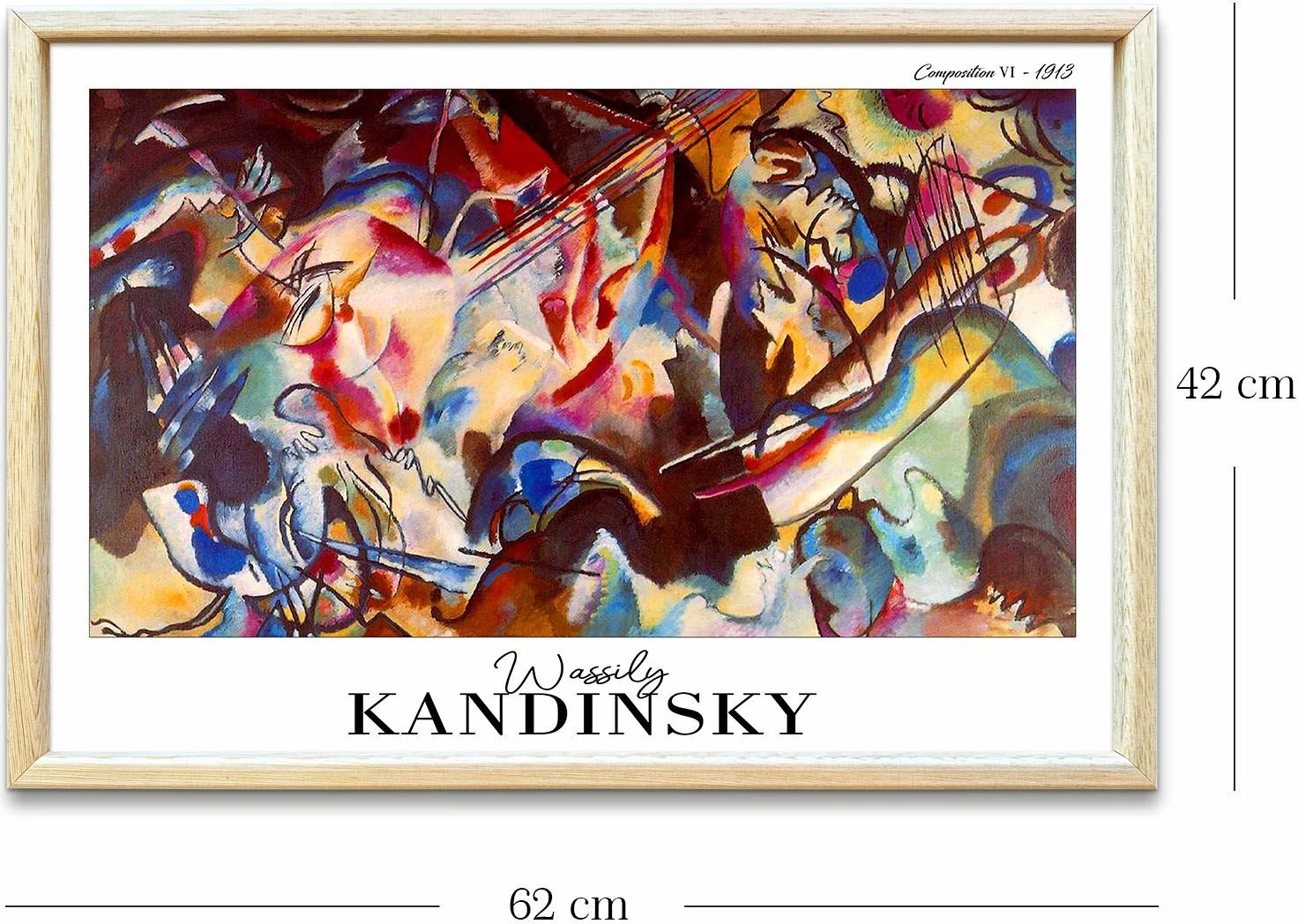Pikturë dekorative me kornizë, Wallity, 4262AHSKANDINSKY-004