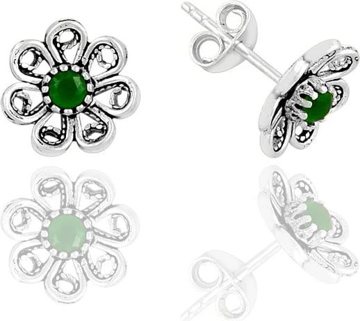 Vathë argjendi Jumeon, ngjyrë e gjelbër, 10796YSL