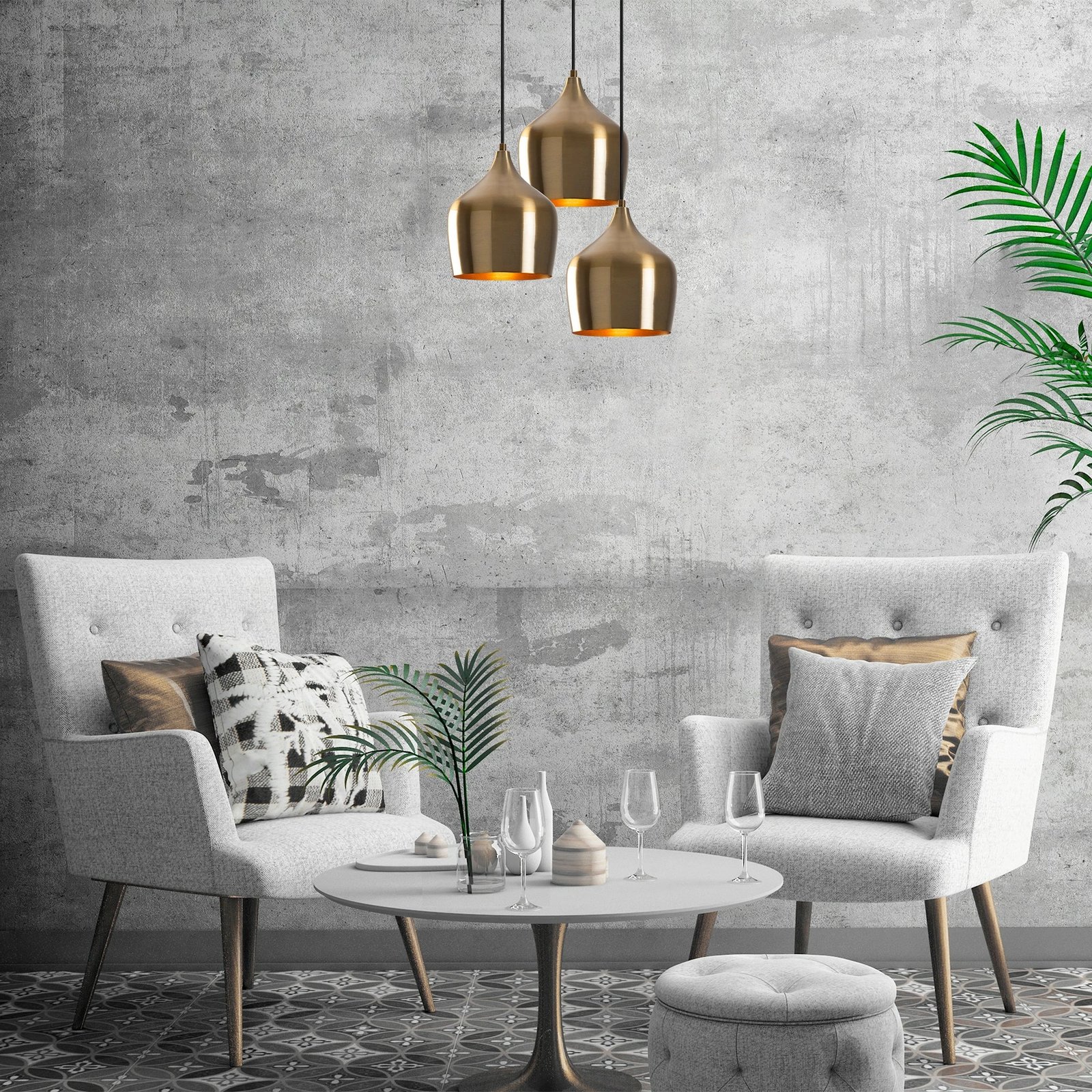 Llambë tavani Opviq Dodo, vintage, 46x46cm, lartësi 124cm