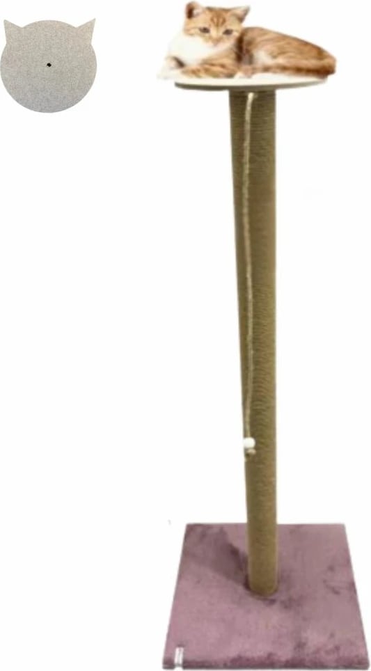 Dërrasë gërvishtëse për mace, Paws & Whiskers, Axel, ngjyrë rozë e zbehtë