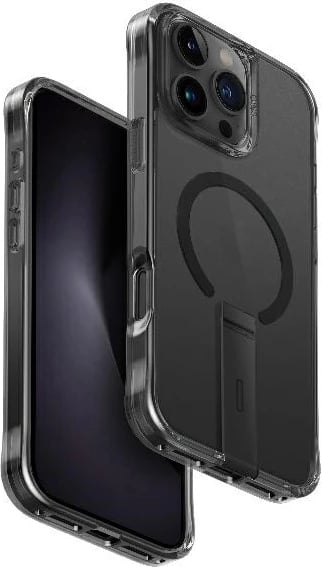 Mbështjellës UNIQ Eleva me këmbë Vertica për iPhone 16 Pro Max, e zezë