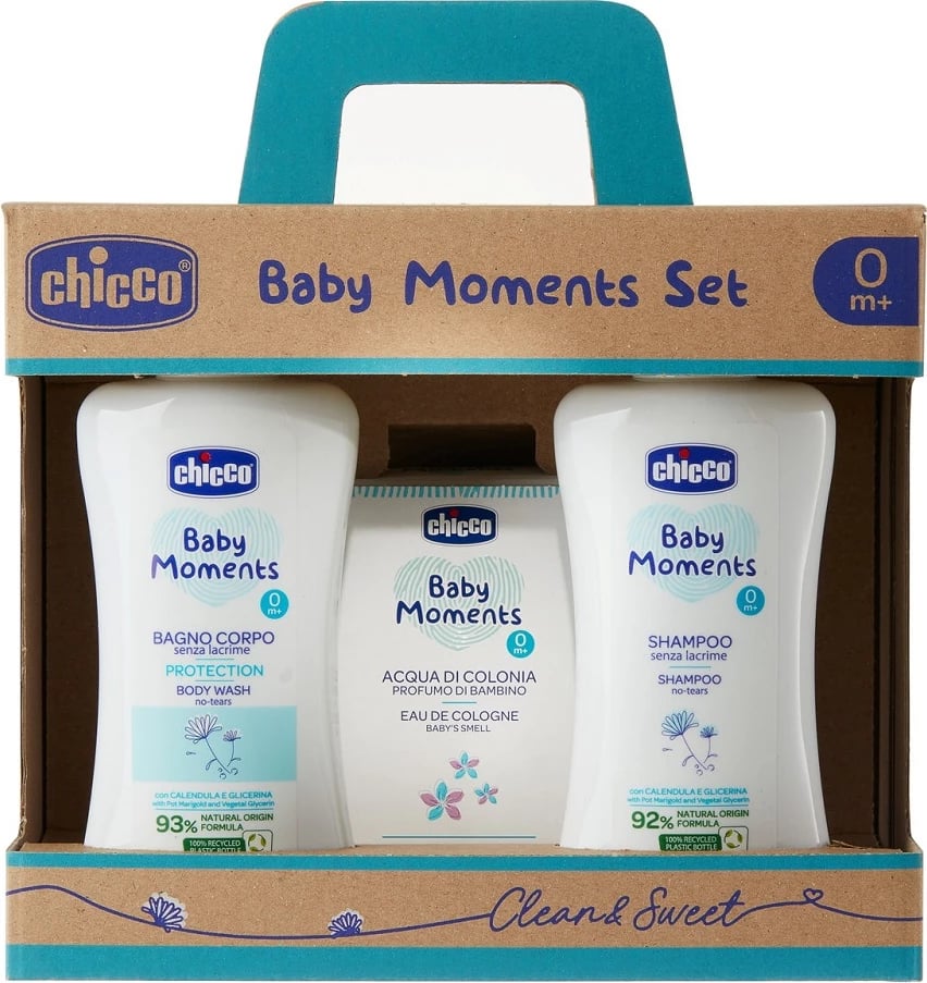 Set për fëmijë Chicco Baby Moments, 3 copë Set për fëmijë Chicco Baby Moments, 3 copë