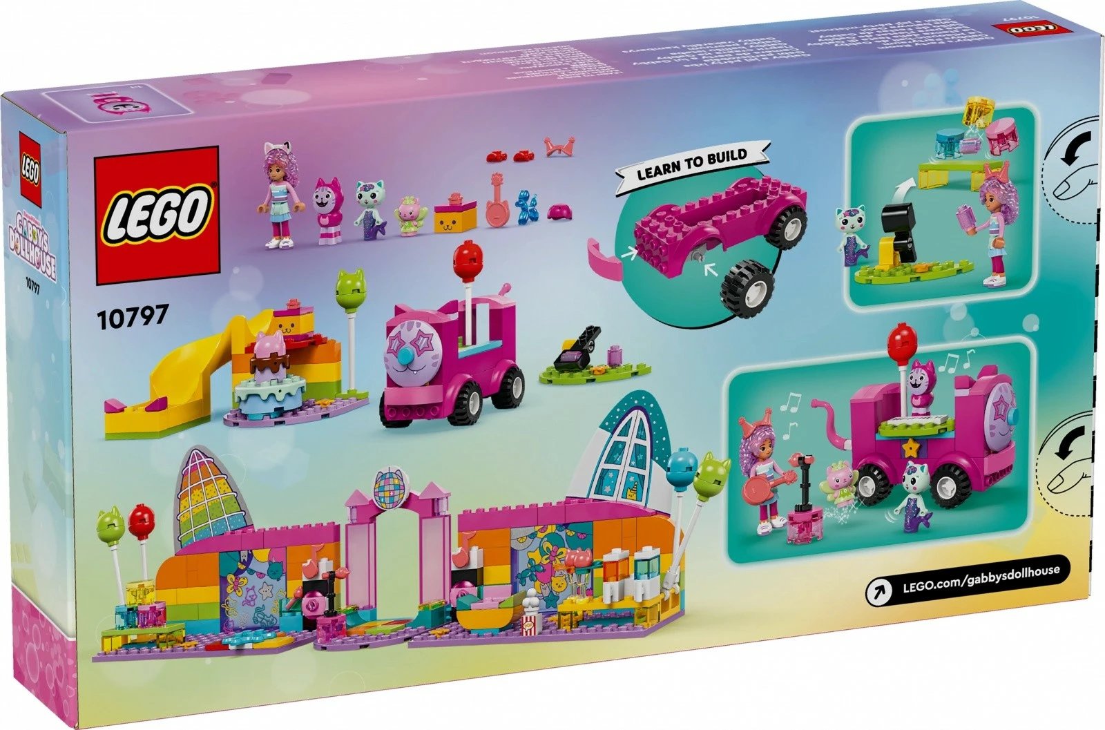 Set lodrash LEGO Gabby's Dollhouse 10797 Gabi Ballroom, 252 pjesë, shumëngjyrëshe