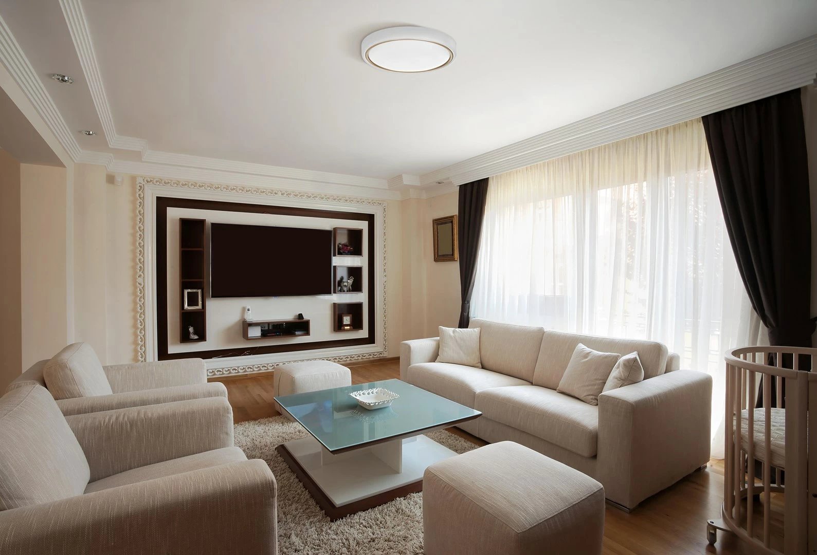 Dritë tavani Modern LED Activejet Verdi, e bardhë\ari, 23W