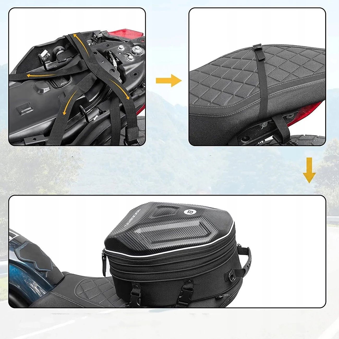 Çantë motoçiklete Rockbros 30140026001, 20-35L, e zezë