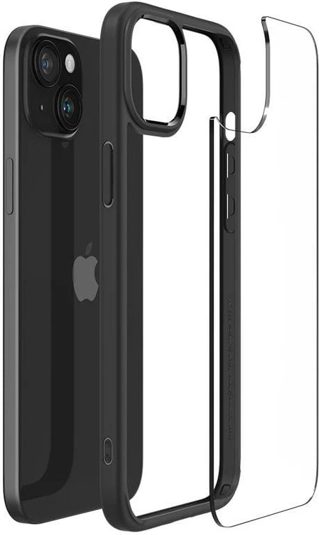 Mbështjellës Spigen Ultra Hybrid për iPhone 15 Plus, Matte Black