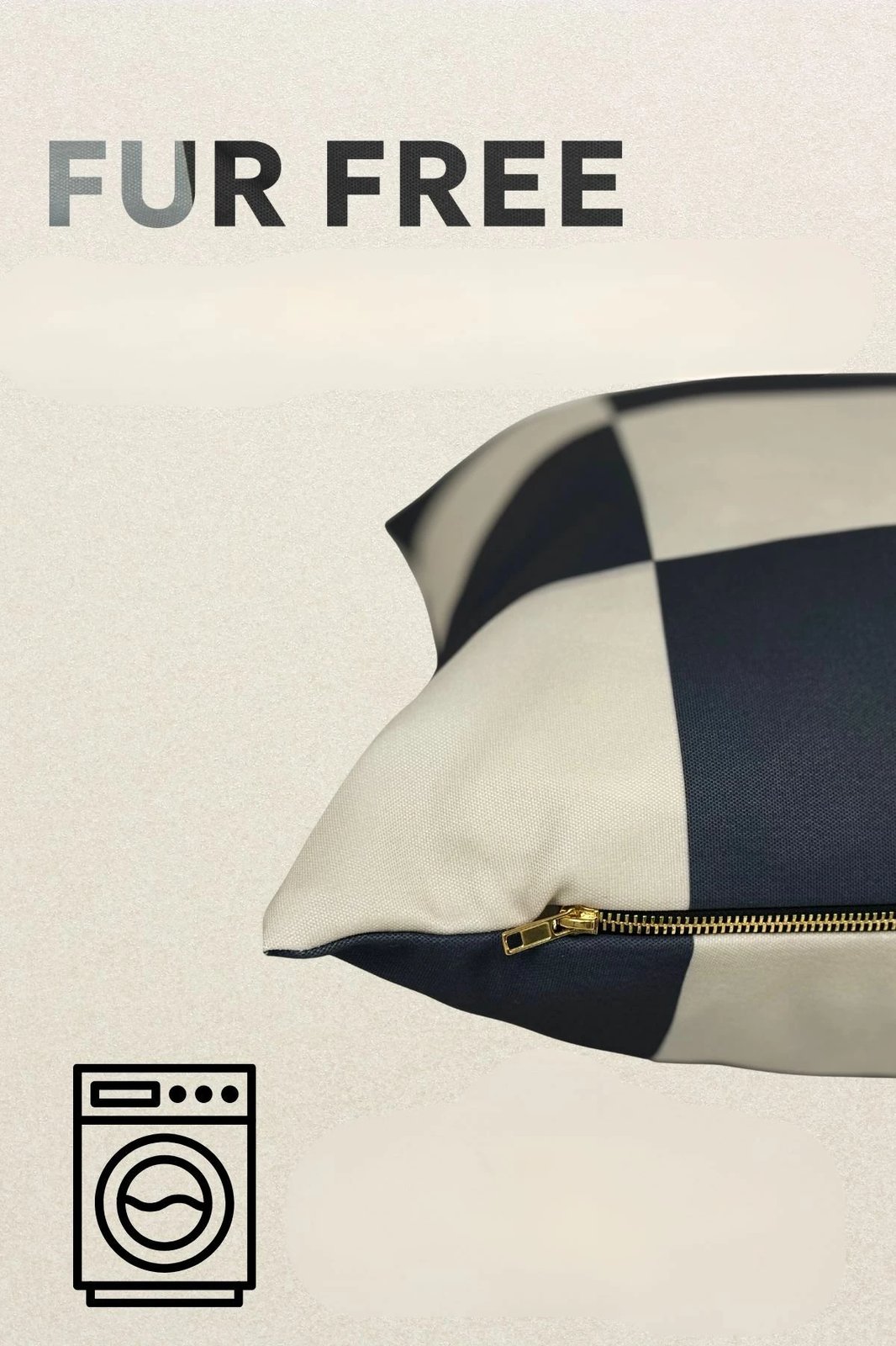 Shtrat për kafshë Paws & Whiskers, pa qime, 64x88, zi, bardhë