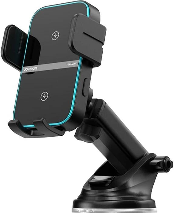 Mbajtës telefoni me karikues wireless Joyroom JR-ZS246 S, i zi