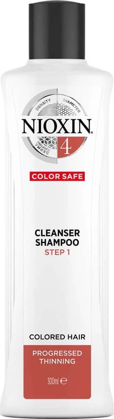 Shampon për femra NIOXIN System 4 Cleanser për flokë të ngjyrosur dhe të holluar, 300ml