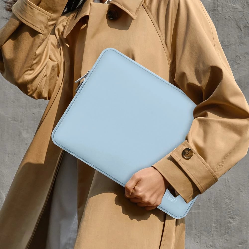 Kasë laptopi Tech-Protect NeoSlim 15-16", set me çantë aksesorësh, Kaltër
