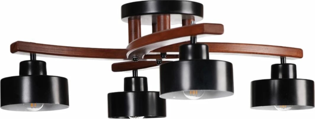 Llambadar Opviq, ngjyrë e zezë dhe arre, 9002-8