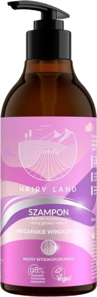 Shampon për femra Hairy Land Vegan Grape High Porosity Hair, 400ml