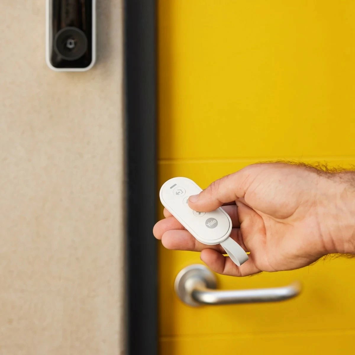 Telekomandë smart për alarm Yale Home AL-KF-1A-W, e bardhë