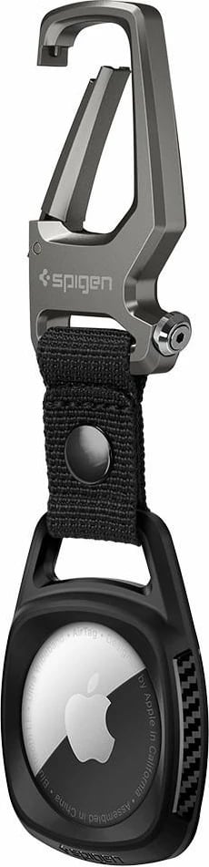 Mbështjellës Spigen Rugged Armor për Apple AirTag, Matte Black