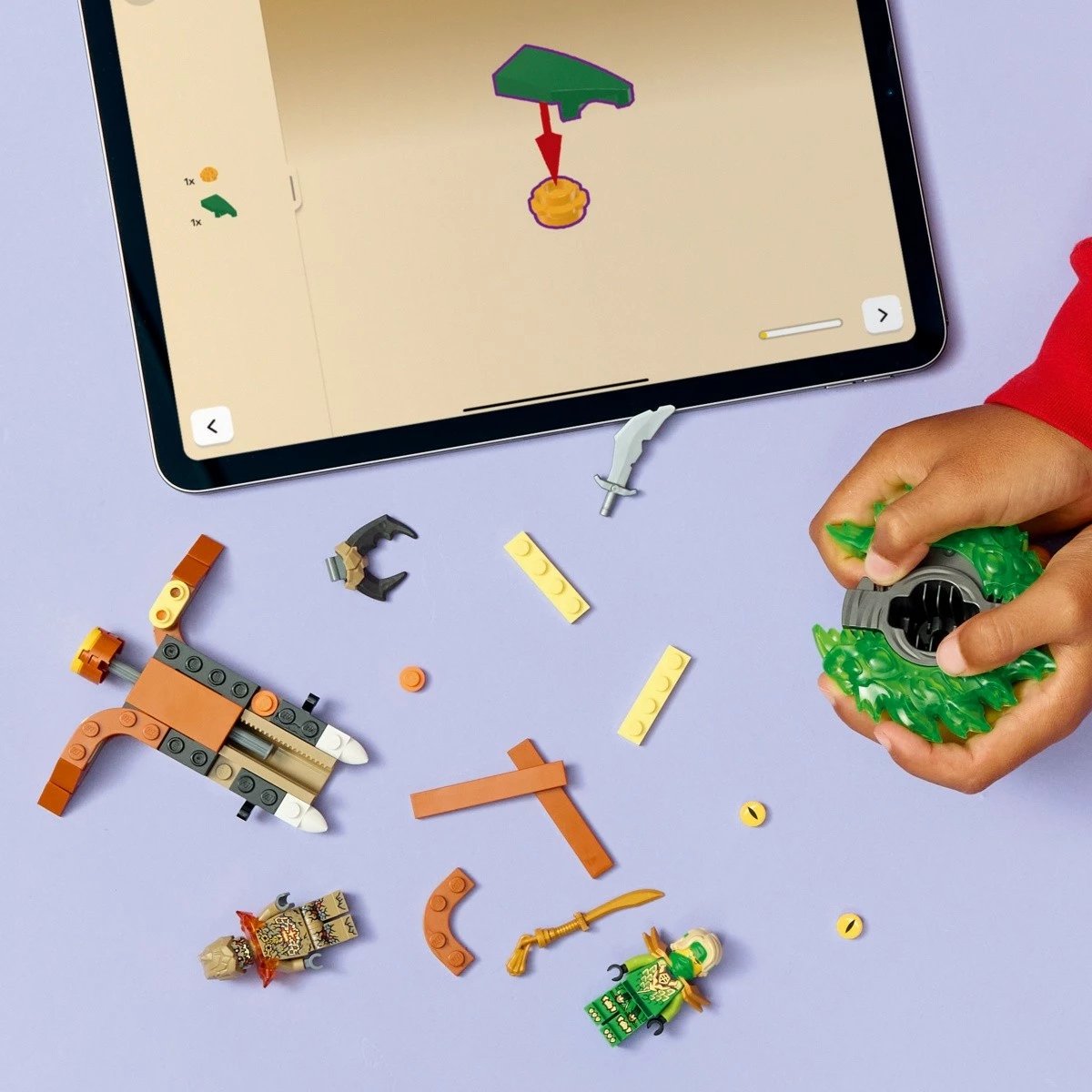 Set ndërtimi, LEGO NINJAGO 71850 Lloyd vs Earth Monster Spinner, 52 pjesë, 6+