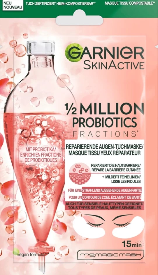 Maskë për sytë Garnier Skin Naturals Probiotic Fractions, 6 gr