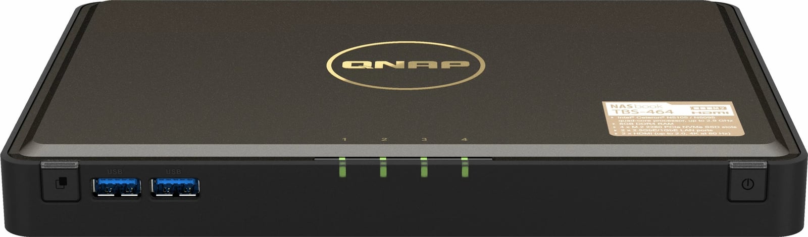 NAS QNAP TBS-464-8G, Intel Celeron N5105/N5095, 8GB RAM, Desktop, i zi