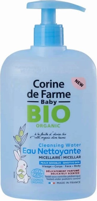 Ujë pastrues organik për bebe Corine de Farme Baby Bio 500ml
