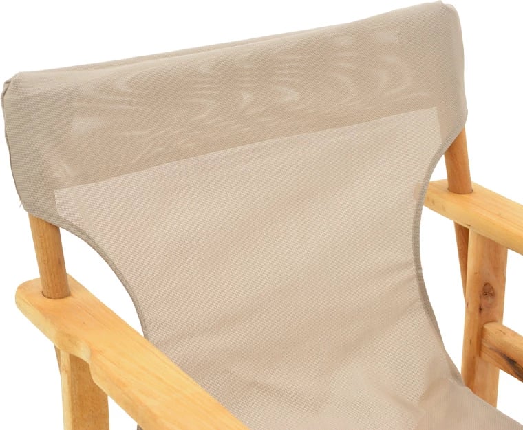 Karrige regjisori, dru ahu, ngjyrë natyrale - pëlhurë taupe e errët