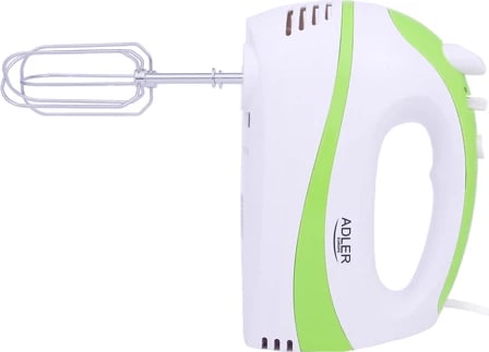 Mikser dore, Adler AD 4205, 300W (max 550W), 5 shpejtësi, Turbo, bardhë/jeshile