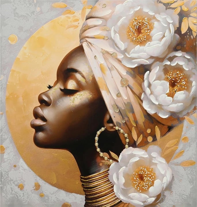 Pikturë kanavacë Giara Ι, shumëngjyrëshe, 100x3x100cm