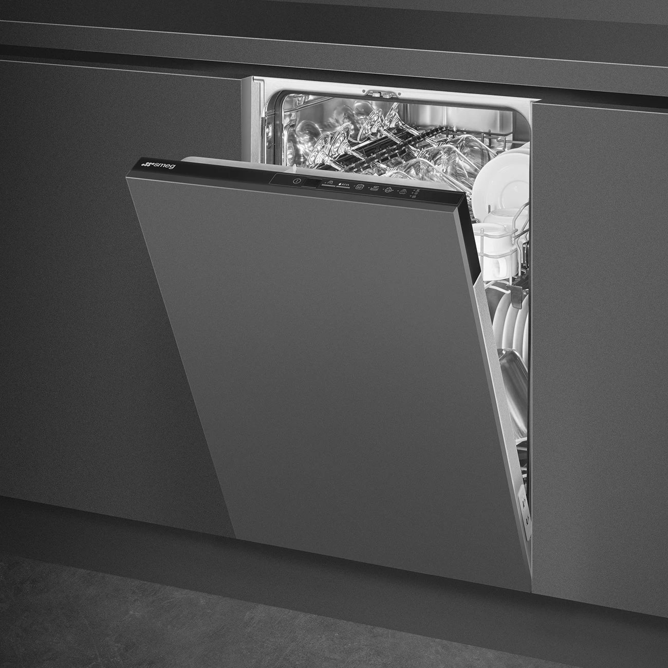 Enëlarëse montuese SMEG ST4512IN, 10 sete, 45 cm