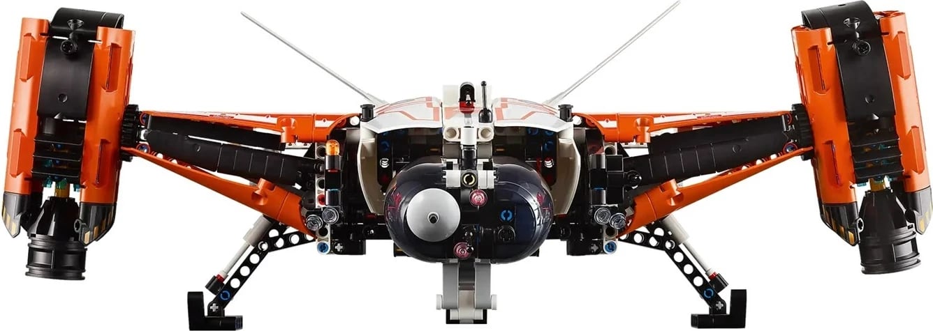 Set LEGO Technic 42181 VTOL Heavy Cargo Spaceship, për fëmijë 10+ vjeç, Bardhë dhe Portokalli