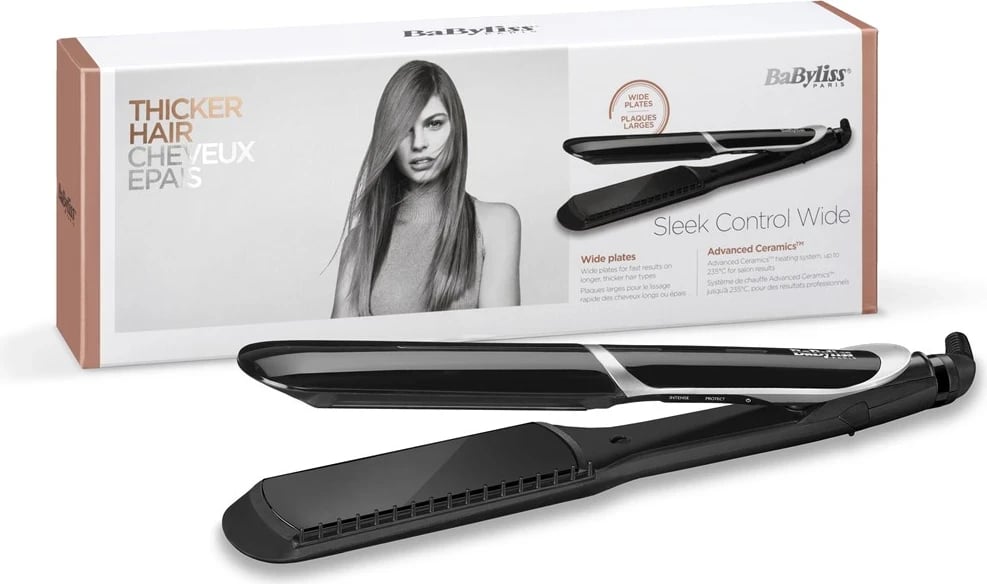 Drejtuese për flokë BaByliss, 98.4" (2.5 m), e zezë 