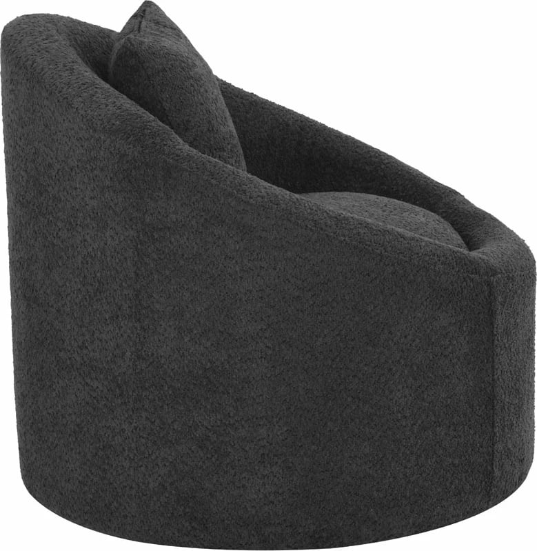 Fotelje rrotulluese SOFTY, ngjyrë gri e errët, 80x80x77