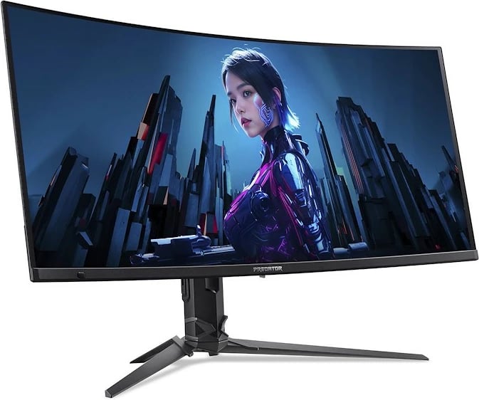 Monitor Acer Predator UM.CXXEE.501, 34", UltraWide Quad HD, QD-OLED, i zi