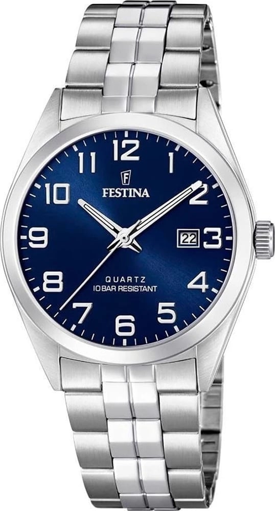 Orë dore për meshkuj FESTINA F20437/3, e kaltër