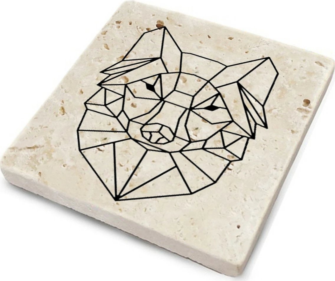 Set 4 copë nënshkopa guri natyral, Hermia, TBA7436502835841