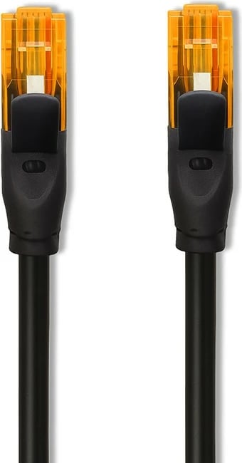 Kabllo rrjeti Cat6 U/UTP, Qoltec 54563, 1 Gb/s 250 MHz, RJ45 në RJ45, 10 m, e zezë