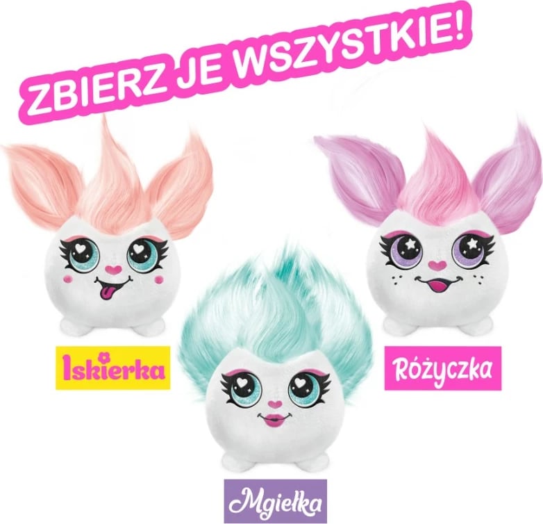 Set lodër pelushi Epee Project Plusz Fryzurki me airbrush dore, shumëngjyrësh