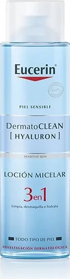 Locion micelar Eucerin Dermatoclean Hyaluron unisex