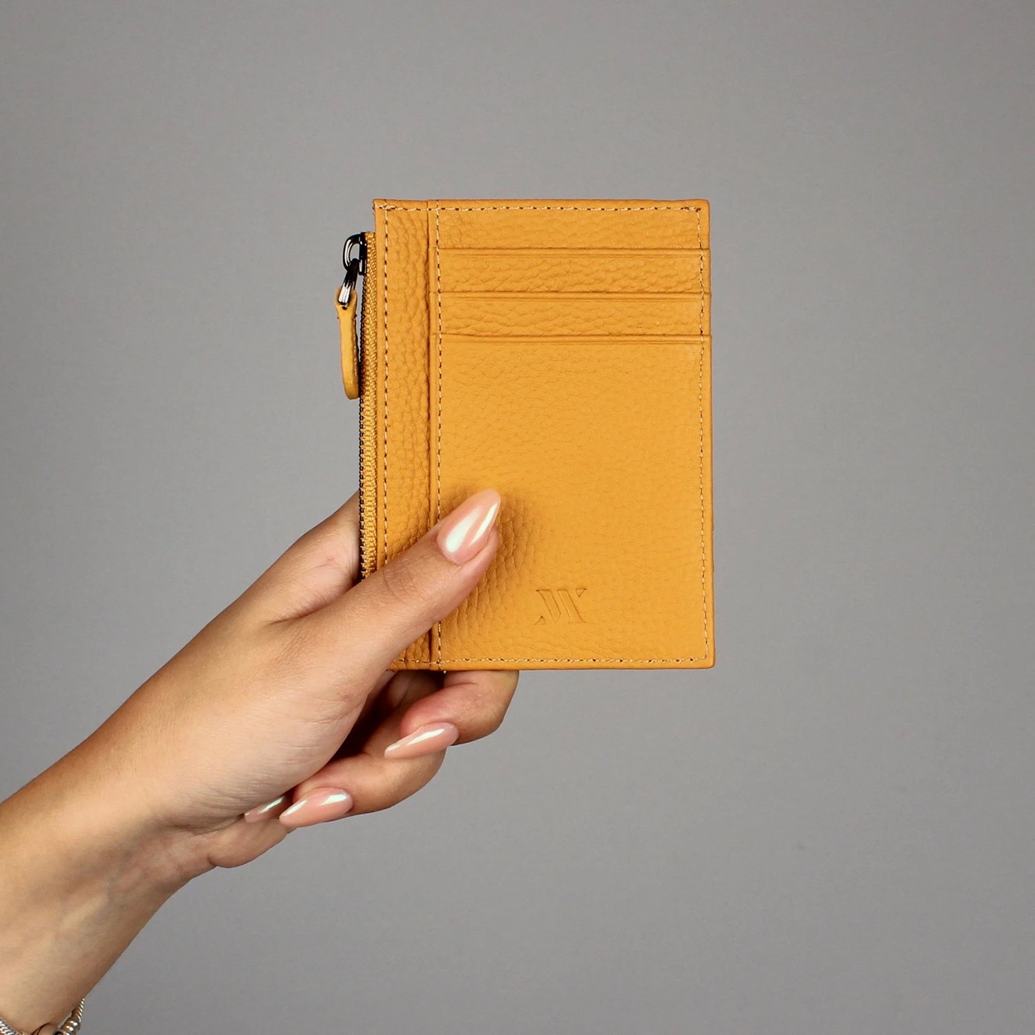 Portofol lëkure, ngjyrë e verdhë, Zoozie Bags, 1043